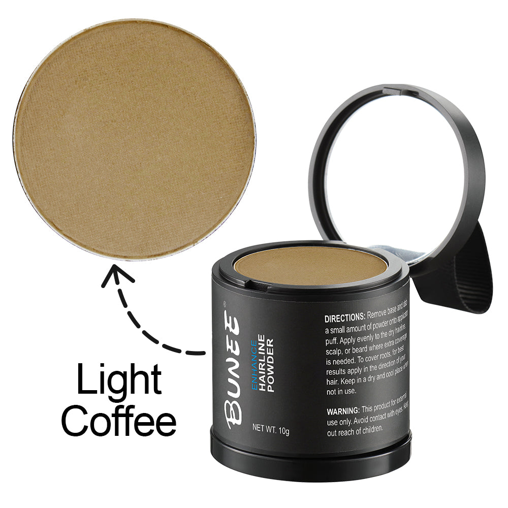 BUNEE vattenfast Hårlinjepulver Concealer - 10g - Light Coffee - Ljust kaffefärgat