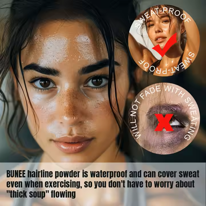 BUNEE vattenfast Hårlinjepulver Concealer - 10g - Svart - Black