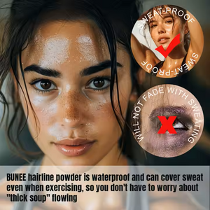 BUNEE vattenfast Hårlinjepulver Concealer - 10g - Svart - Black
